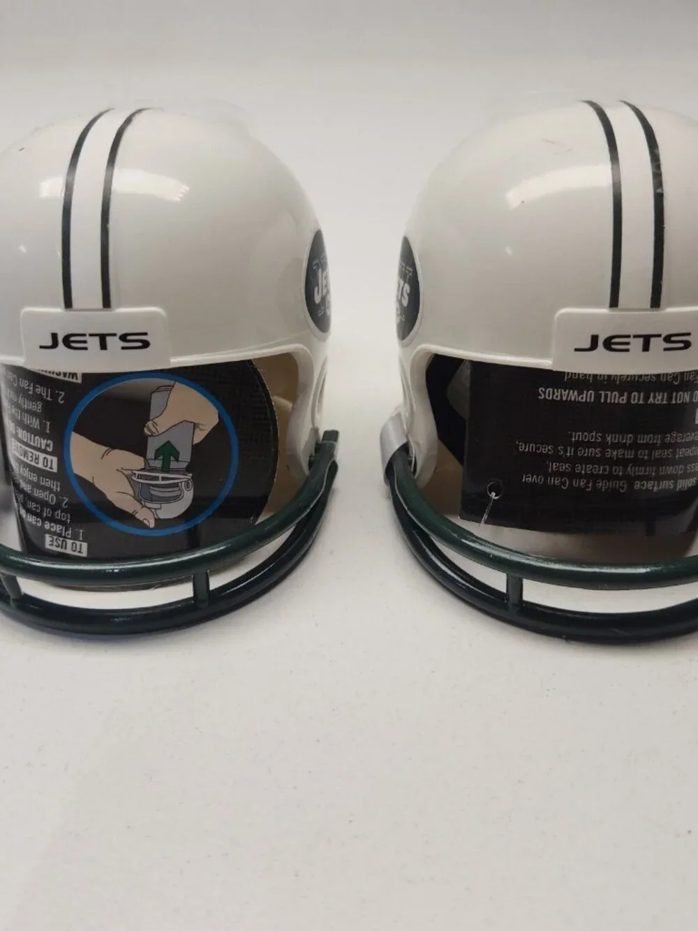 New York Jets Topper Lid Helmet Style Beverage Can NFL Official Merch